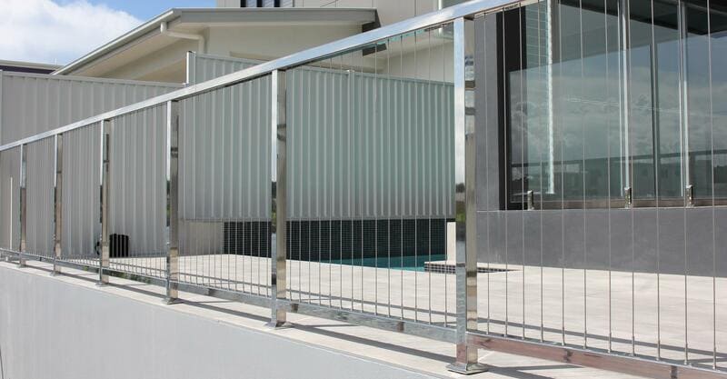 stainless steel swimming pool fence