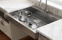 You're right if choose a stainless steel sink like this